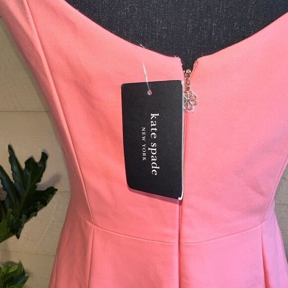 KATE Spade Twill Grace Dress pink sea Star fit and flare sz 2 NWT - Picture 10 of 15